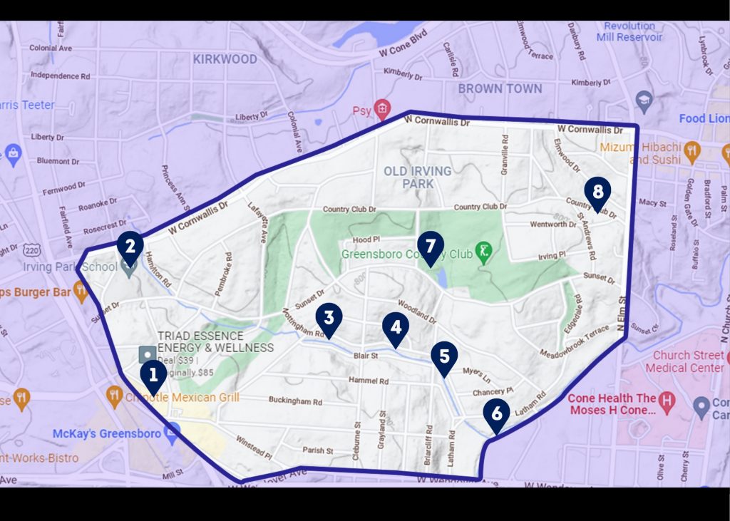 Old Irving Park Greensboro NC Homes For Sale Irving Park Real Estate